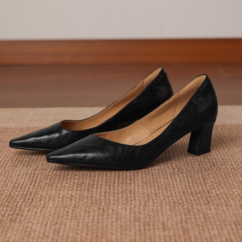 Talons Lorvane en cuir véritable