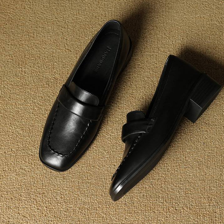 Evren loafers i äkta läder