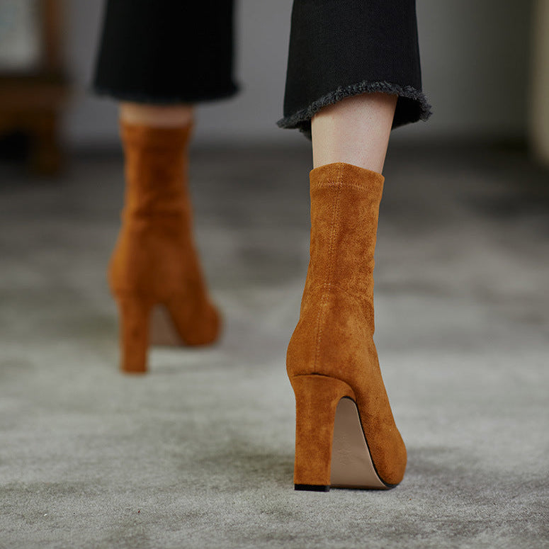 Botas Selara em camurça