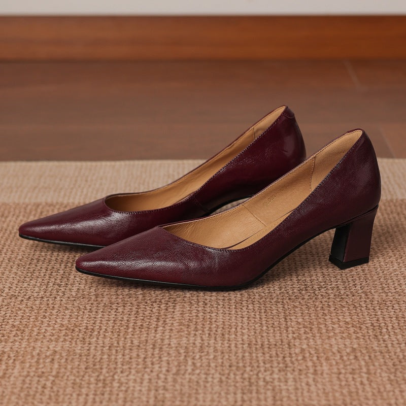 Talons Lorvane en cuir véritable