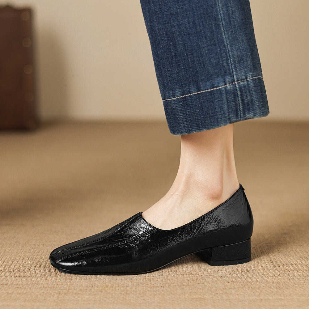 Mocasines Velina de cuero genuino