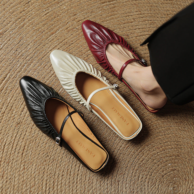 Mules Orena en cuir véritable
