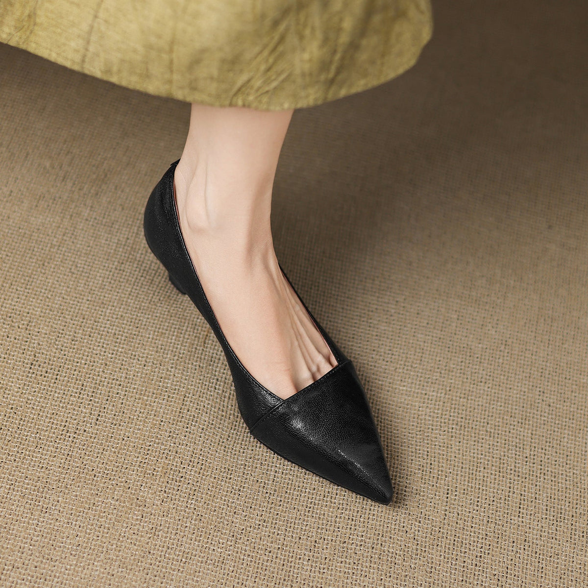 Tacones Venza de cuero genuino