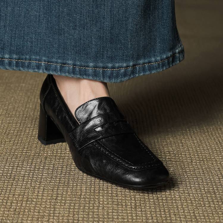Tacones Sora de cuero genuino