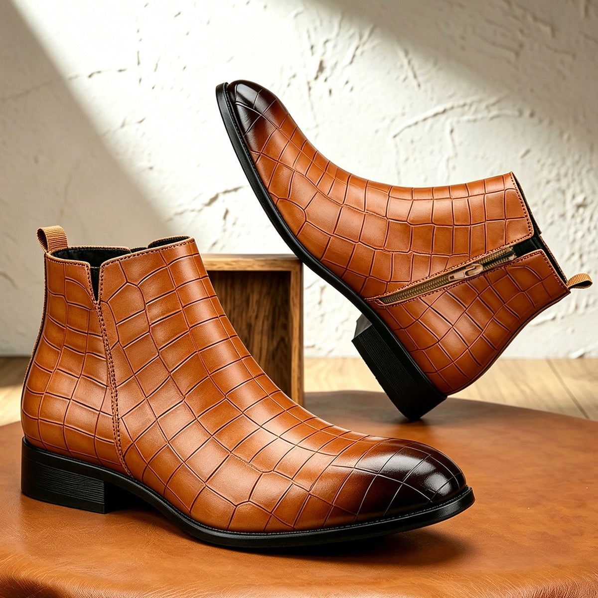 Botas Chelsea Elver de cuero genuino