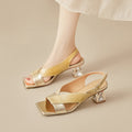 Rovia Slingback-Sandalen aus echtem Leder