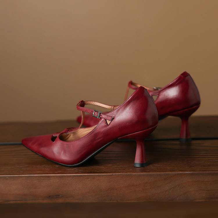Tacchi Lucia in vera pelle