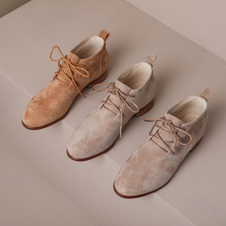 Zapatos Alexa de ante auténtico