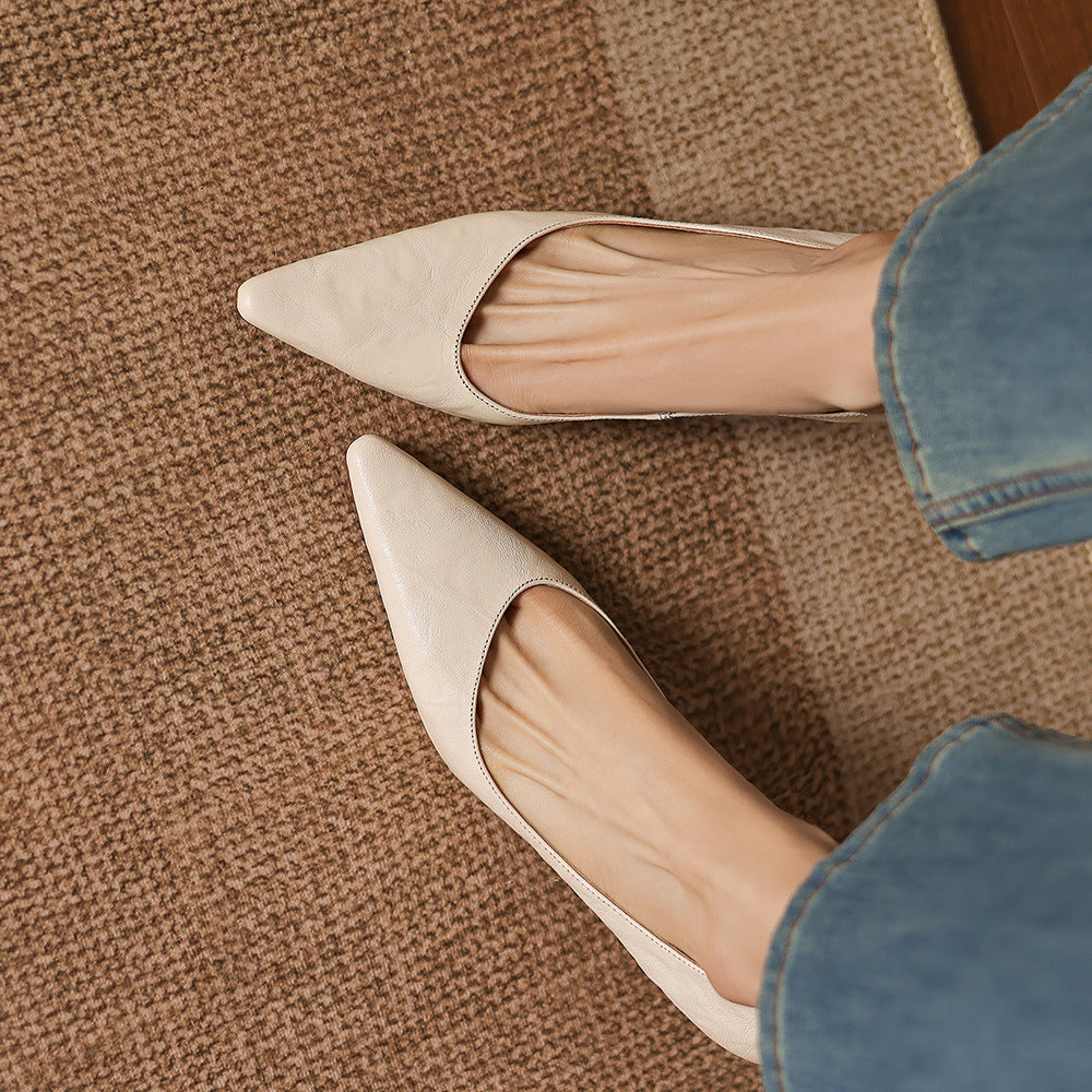 Talons Lorvane en cuir véritable