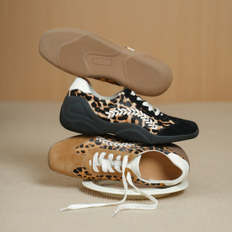 Sneakers Lea in vera pelle scamosciata