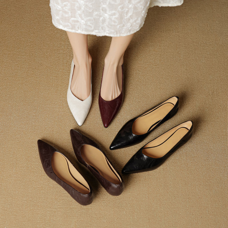 Scarpe basse Fauna in vera pelle