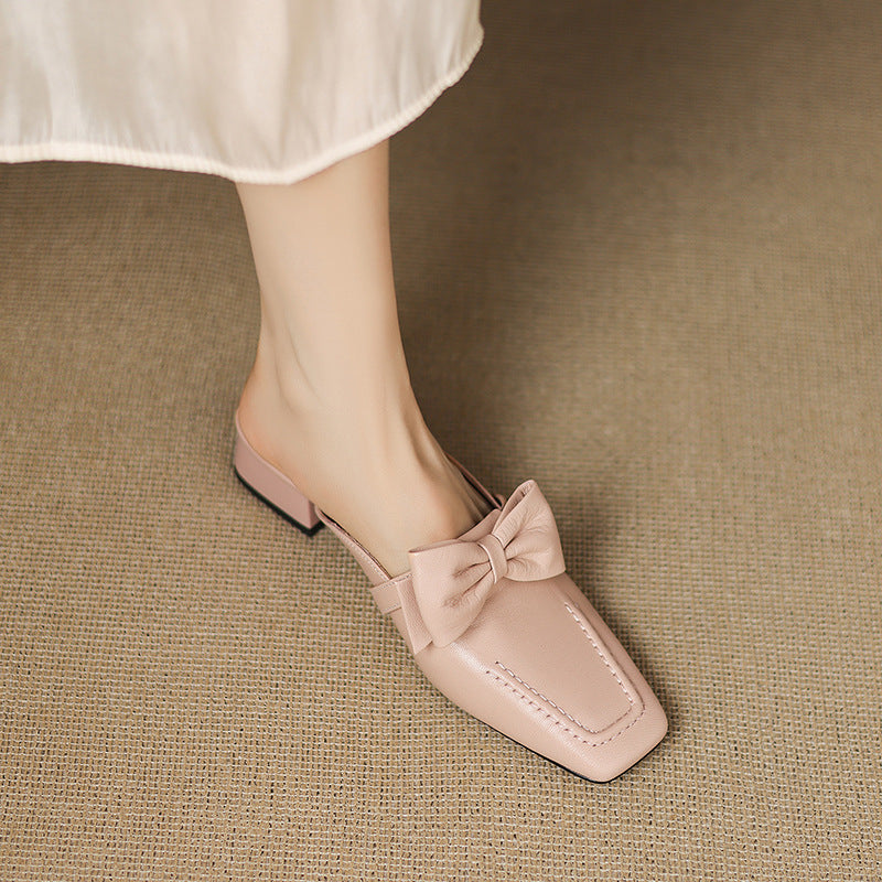 Mules Mireva de cuero genuino