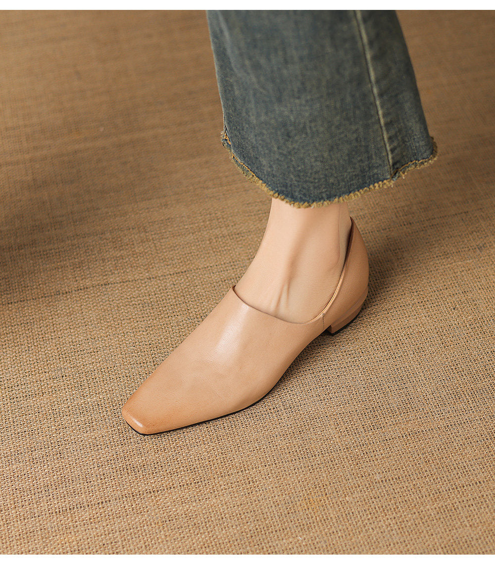 Sapatos de pele genuína Lirena