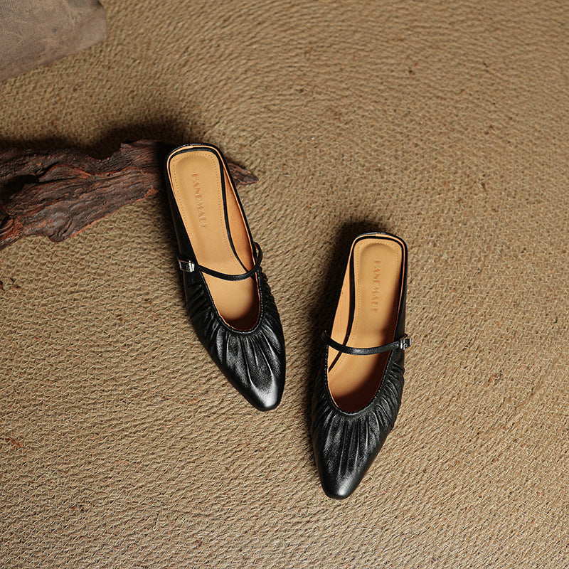 Mules Orena en cuir véritable