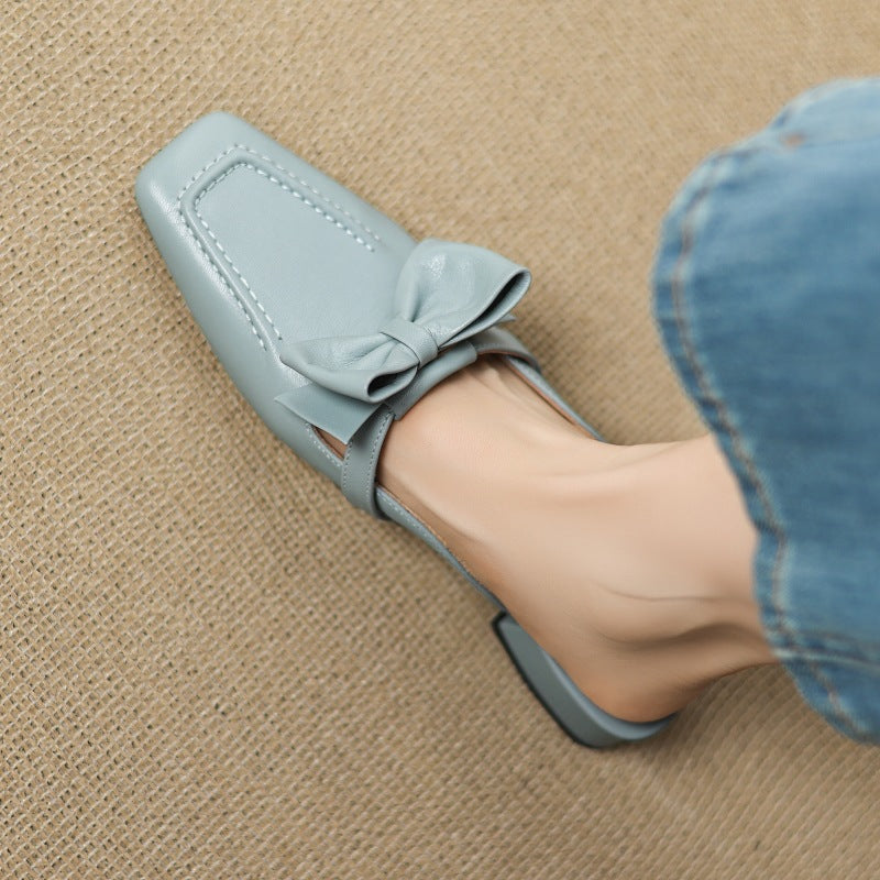 Mules Mireva de cuero genuino
