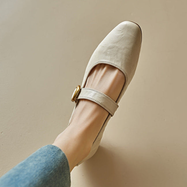Minara pumps i ægte læder