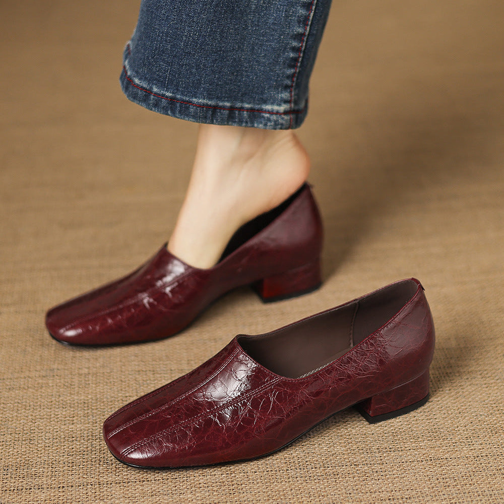 Mocasines Velina de cuero genuino