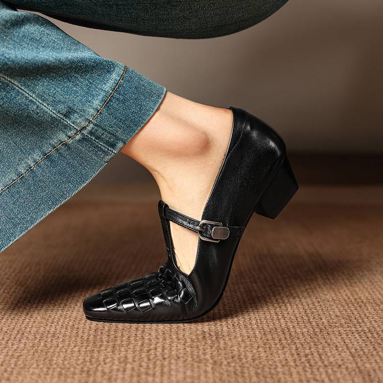 Tacones de cuero genuino Soretta
