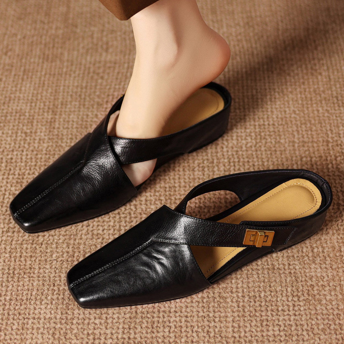 Mules Ravessia in vera pelle