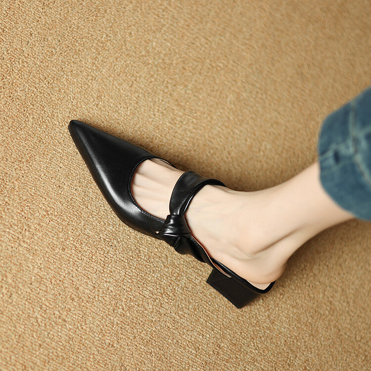 Mules de piel Noressa