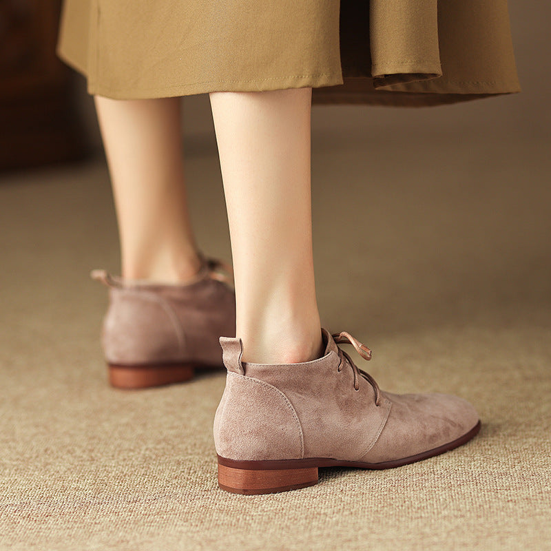 Zapatos Alexa de ante auténtico