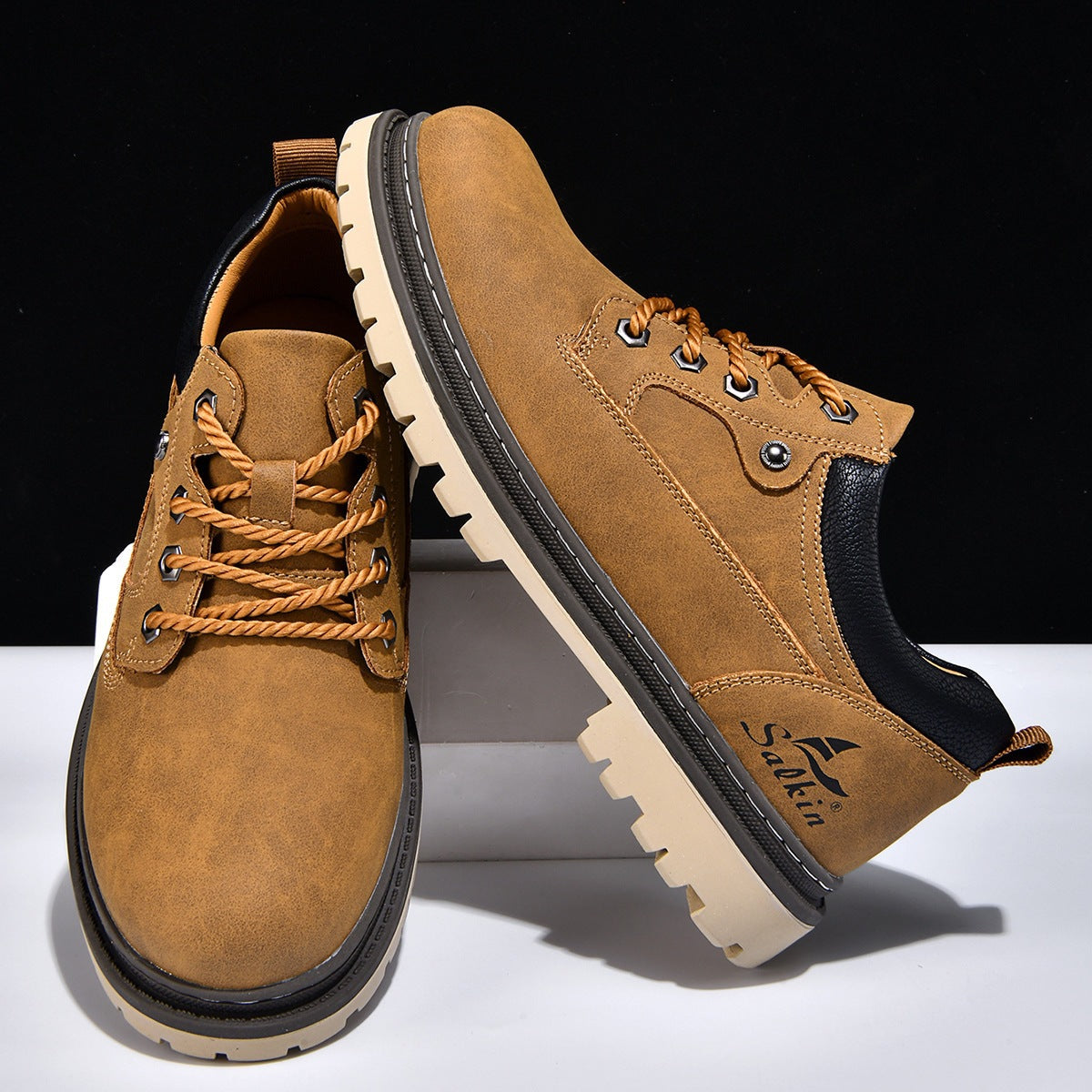 Chaussures à lacets Rexton en cuir premium