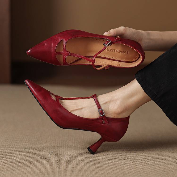 Tacchi Lucia in vera pelle