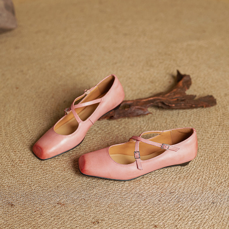 Scarpe basse Iria in vera pelle