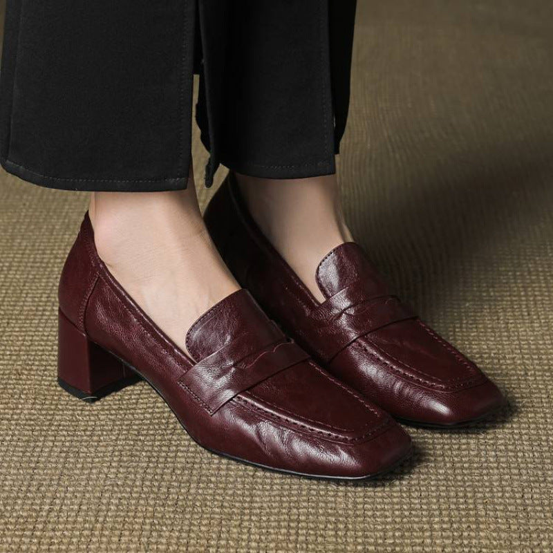Tacones Sora de cuero genuino