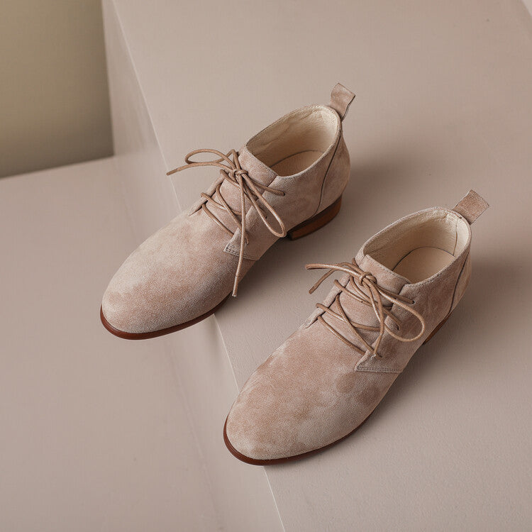 Zapatos Alexa de ante auténtico