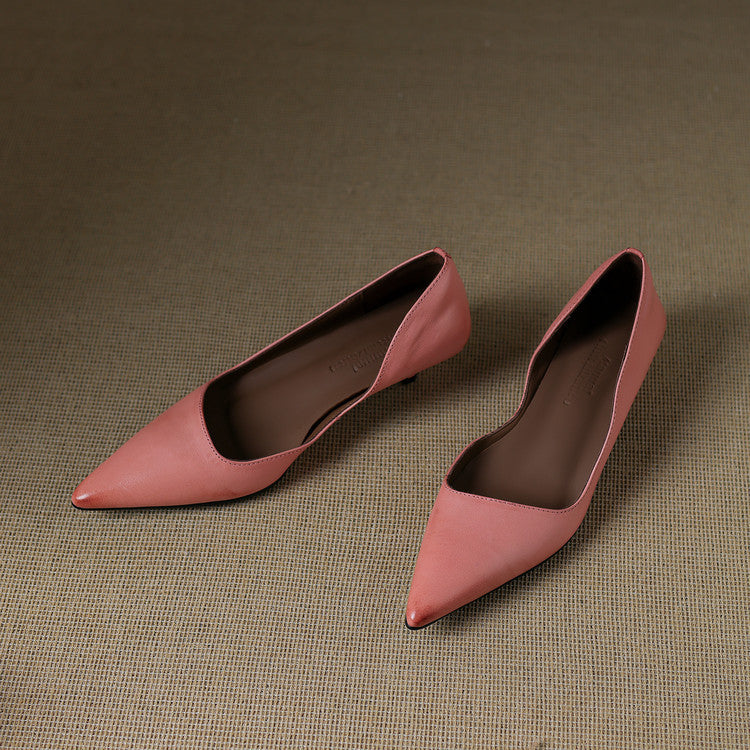 Tacones Vienna de cuero genuino