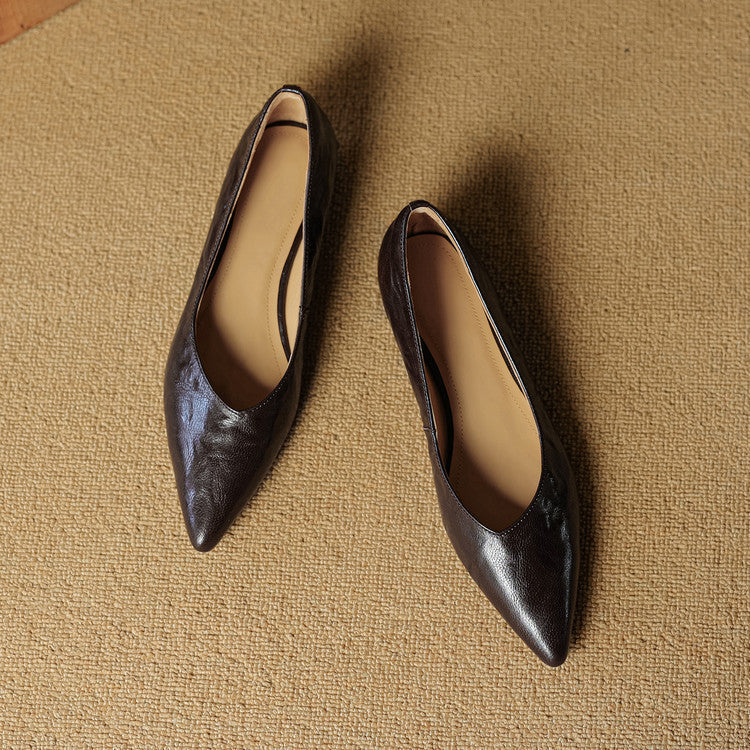 Scarpe basse Fauna in vera pelle
