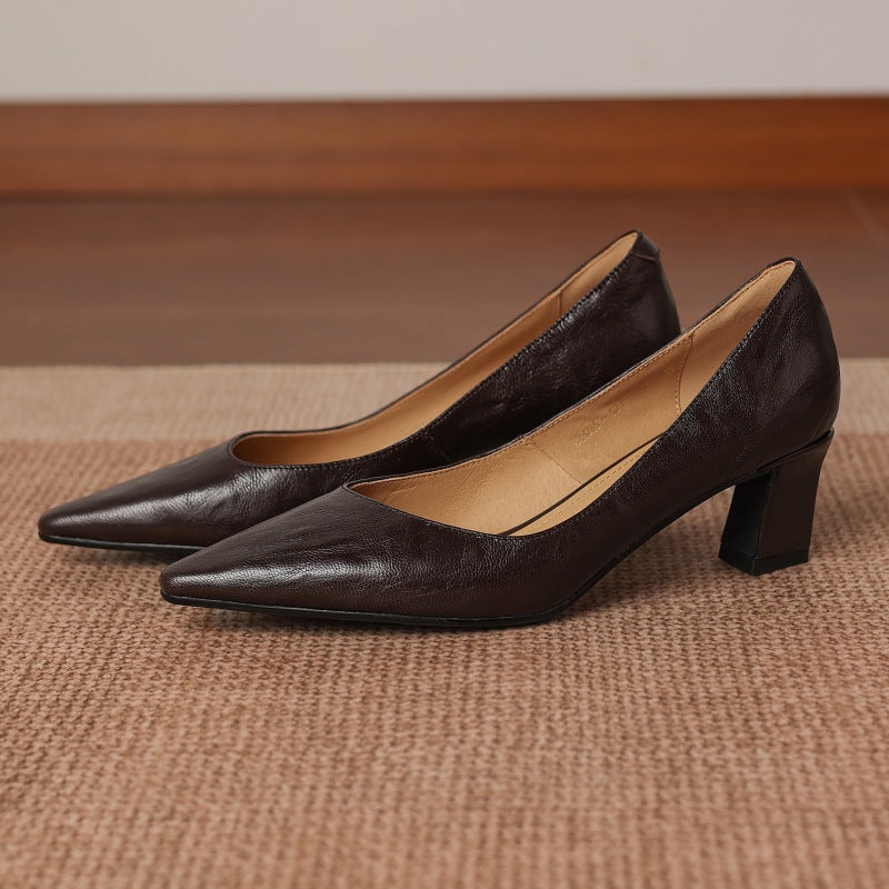 Talons Lorvane en cuir véritable