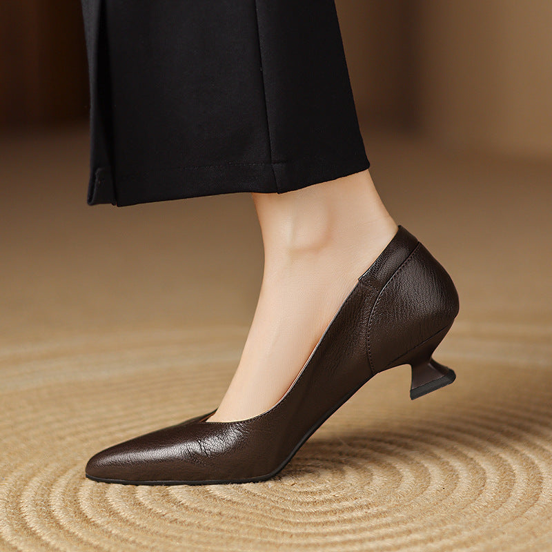 Tacones Nera de cuero genuino
