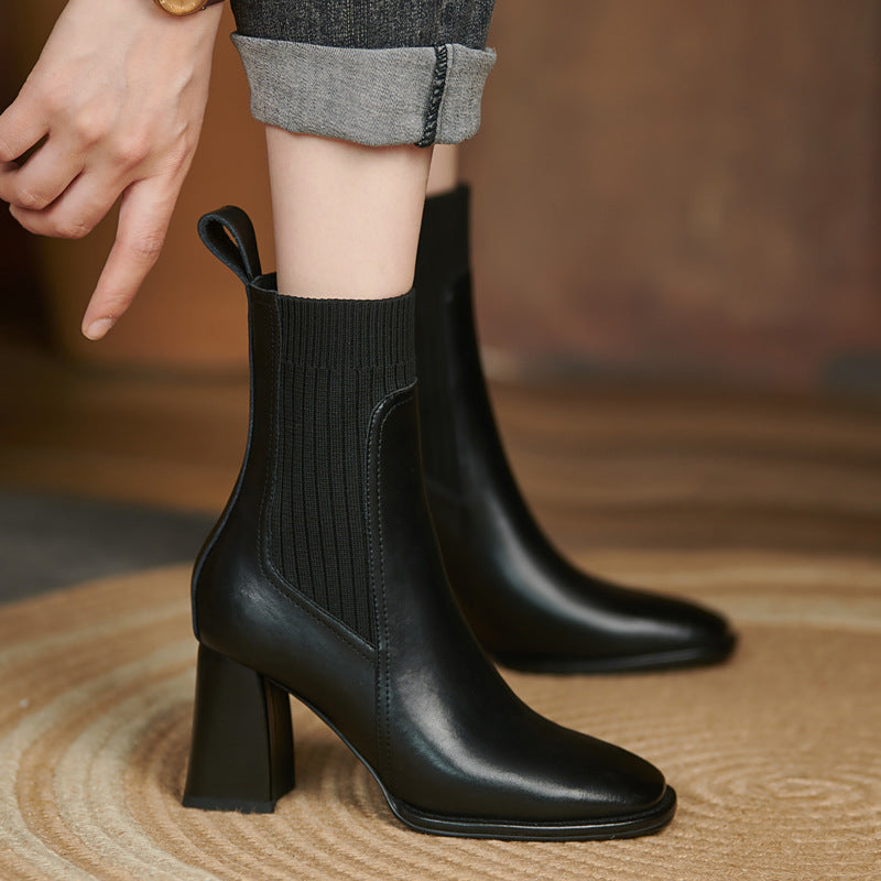 Bottes en cuir Elara