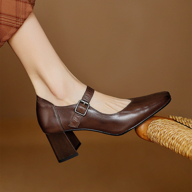 Tacchi Cira in vera pelle