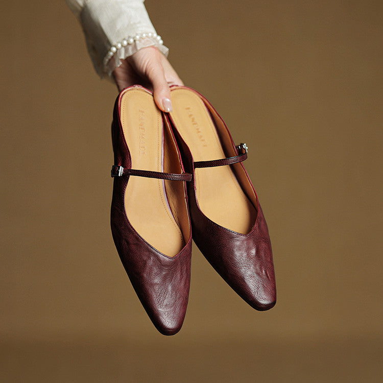 Orella Genuine Leather Mules
