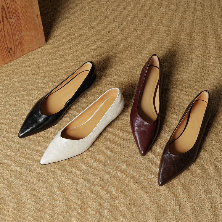 Scarpe basse Fauna in vera pelle