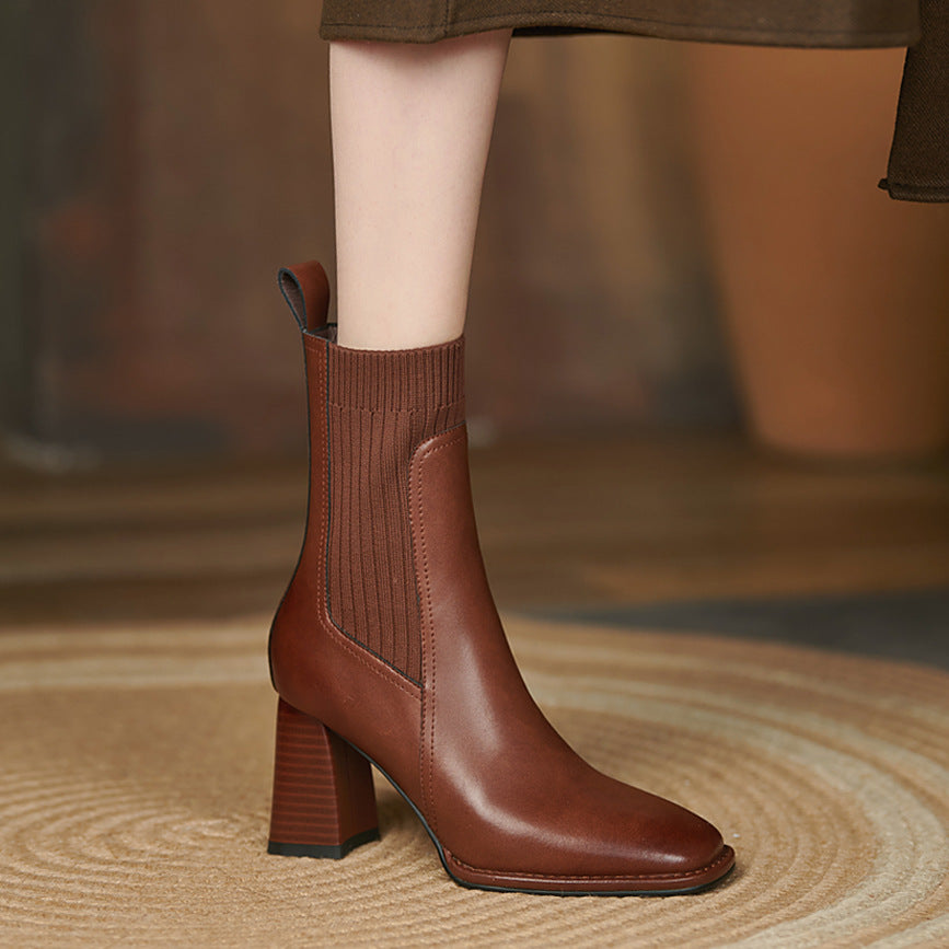 Bottes en cuir Elara