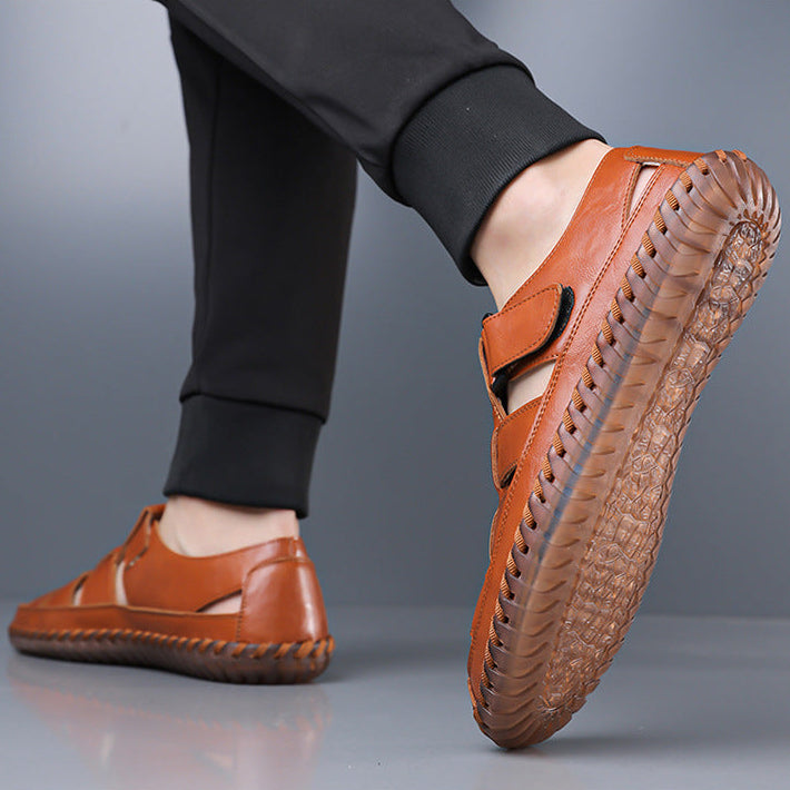 Kevan Ledersandalen mit geschlossener Zehenpartie