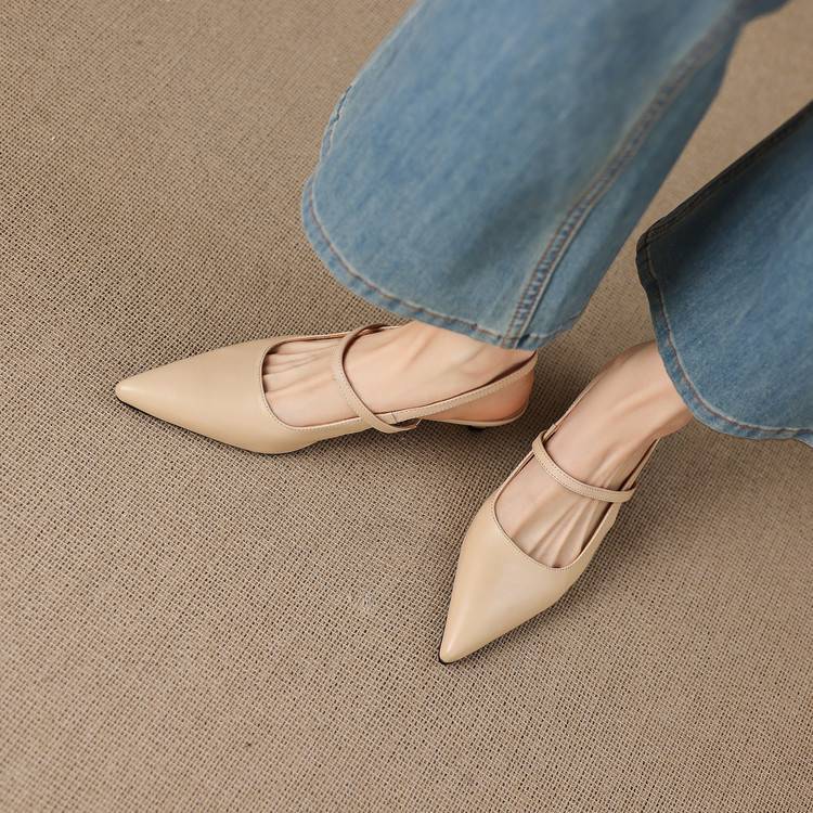 Kemi Slingbacks van Echt Leer
