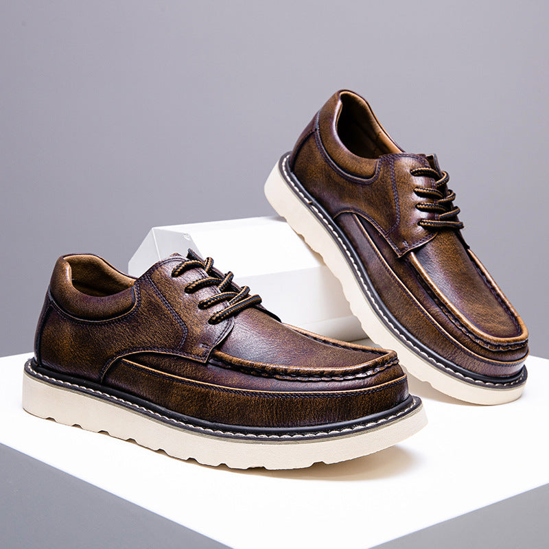 Chaussures à lacets Halston en cuir véritable