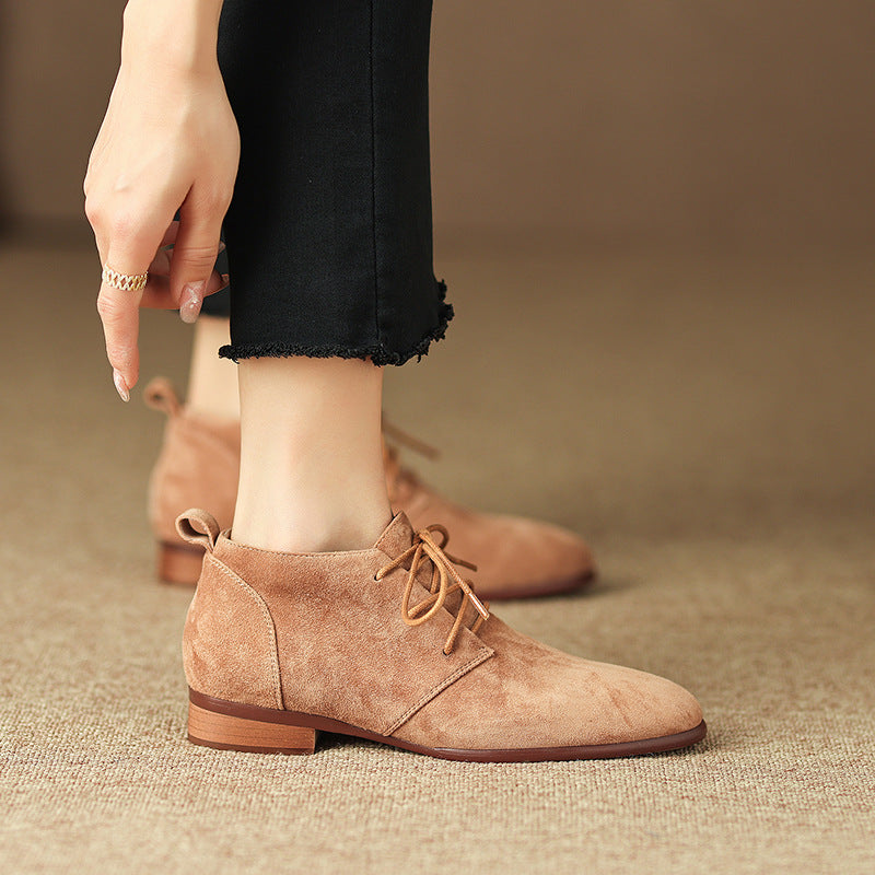 Zapatos Alexa de ante auténtico