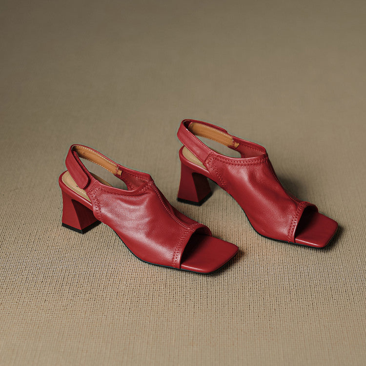 Tacchi slingback Velra in vera pelle