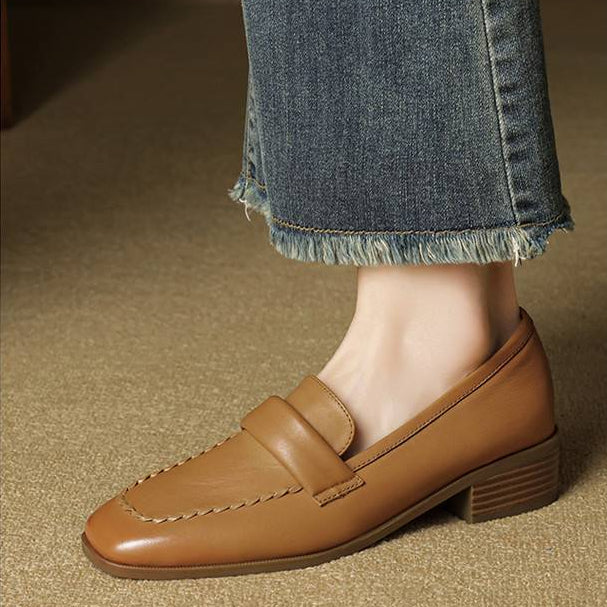 Evren loafers i äkta läder