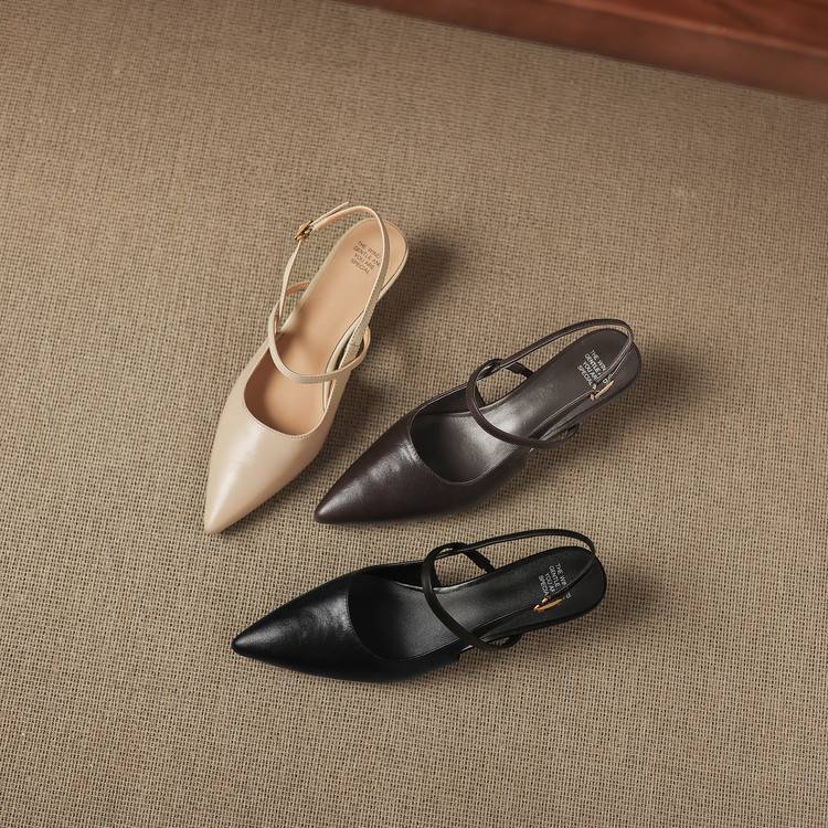 Kemi Slingbacks van Echt Leer
