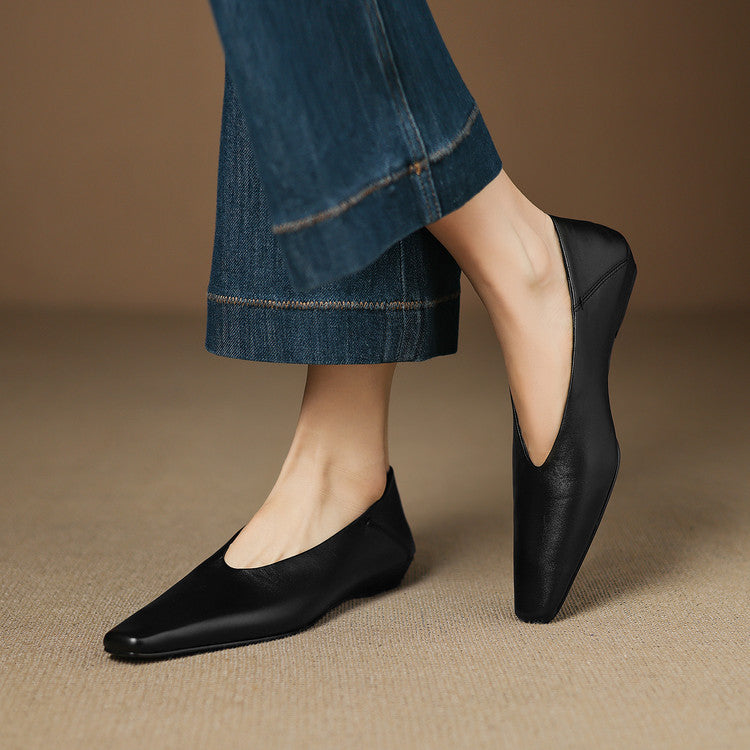 Zapatos planos Emor de cuero genuino