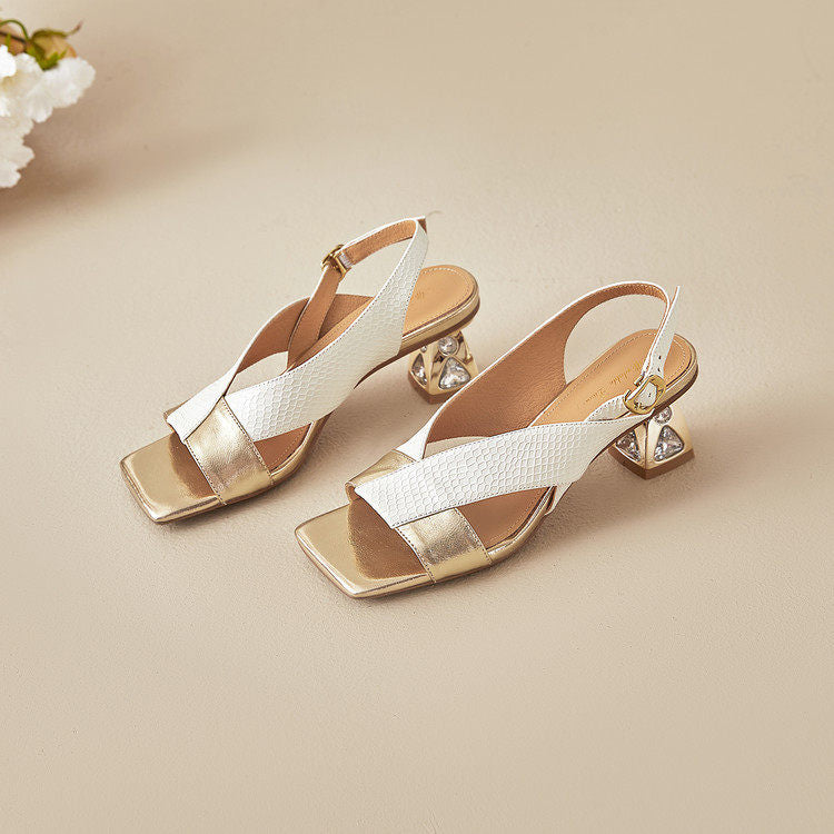 Tacones de cuero genuino Virelli