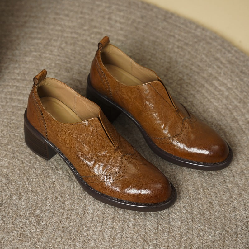 Everett Wingtip Plateauschoenen van Echt Leer