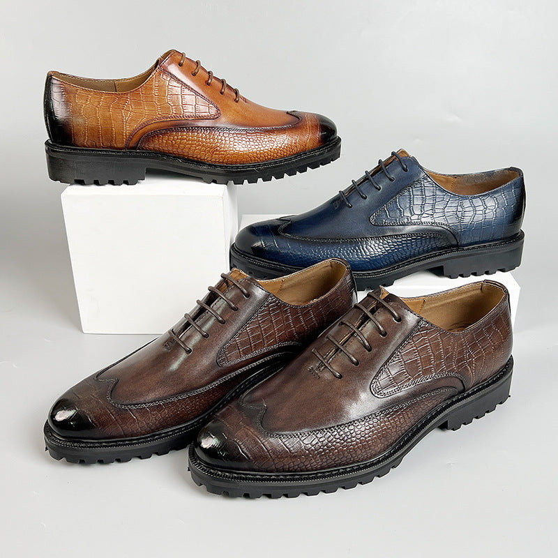 Scarpe Creston in pelle di vacchetta